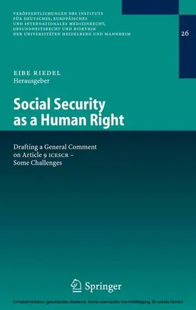 Riedel | Social Security as a Human Right | E-Book | www.sack.de