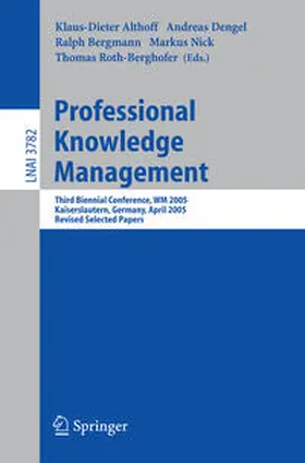 Althoff / Dengel / Bergmann |  Professional Knowledge Management | eBook | Sack Fachmedien
