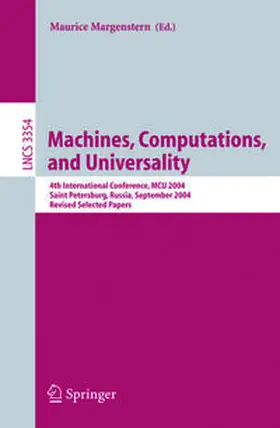 Margenstern | Machines, Computations, and Universality | E-Book | sack.de