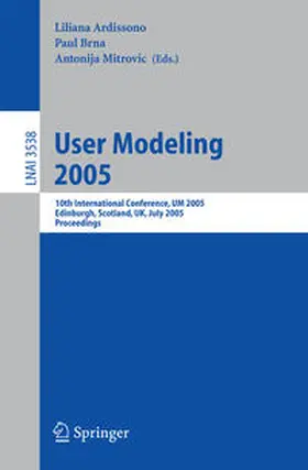 Ardissono / Brna / Mitrovic | User Modeling 2005 | E-Book | sack.de
