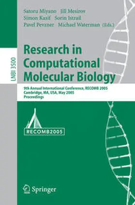Miyano / Mesirov / Kasif | Research in Computational Molecular Biology | E-Book | sack.de