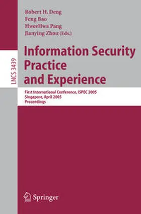Deng / Bao / Pang |  Information Security Practice and Experience | eBook | Sack Fachmedien