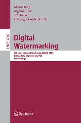 Barni / Cox / Kalker |  Digital Watermarking | eBook | Sack Fachmedien