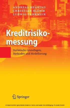 Henking / Bluhm / Fahrmeir | Kreditrisikomessung | E-Book | www.sack.de