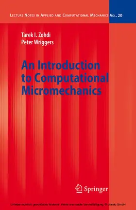 Zohdi / Wriggers | An Introduction to Computational Micromechanics | E-Book | sack.de