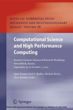 Krause / Shokin / Shokina |  Computational Science and High Performance Computing | eBook | Sack Fachmedien
