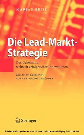 Beise | Die Lead-Markt-Strategie | E-Book | www.sack.de