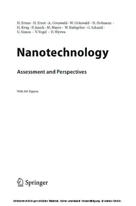 Brune / Rathgeber / Ernst |  Nanotechnology | eBook | Sack Fachmedien