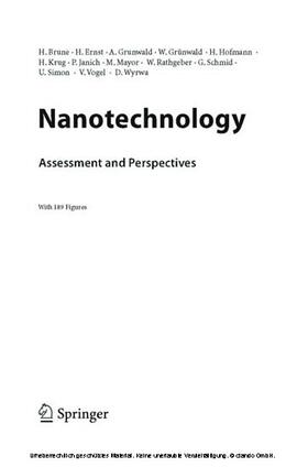 Brune / Ernst / Grunwald | Nanotechnology | E-Book | sack.de