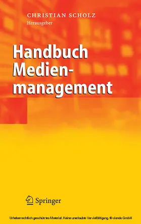 Scholz | Handbuch Medienmanagement | E-Book | www.sack.de