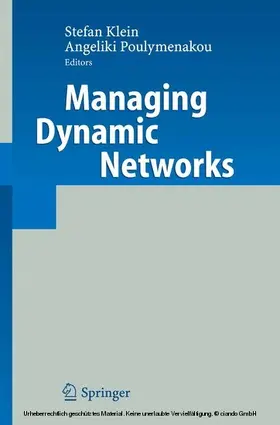 Klein / Poulymenakou |  Managing Dynamic Networks | eBook | Sack Fachmedien