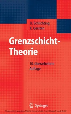 Schlichting / Gersten | Grenzschicht-Theorie | E-Book | sack.de