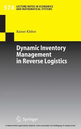 Kleber | Dynamic Inventory Management in Reverse Logistics | E-Book | sack.de
