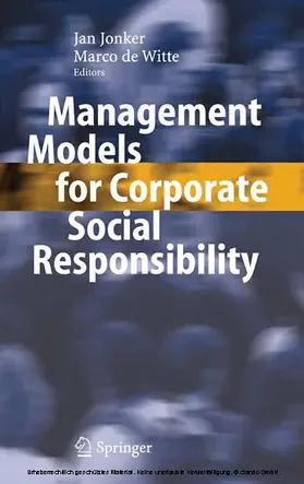 Jonker / Witte |  Management Models for Corporate Social Responsibility | eBook | Sack Fachmedien