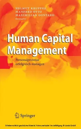 Kruppke / Otto / Gontard |  Human Capital Management | eBook | Sack Fachmedien