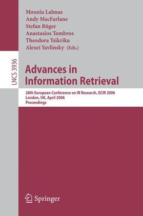 Lalmas / MacFarlane / Rüger |  Advances in Information Retrieval 2006 | Buch |  Sack Fachmedien
