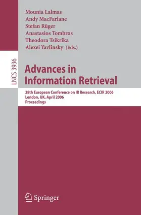 Lalmas / MacFarlane / Rüger |  Advances in Information Retrieval | Buch |  Sack Fachmedien