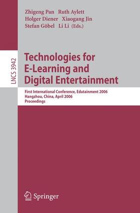 Pan / Aylett / Diener |  Technologies for E-Learning and Digital Entertainment | Buch |  Sack Fachmedien