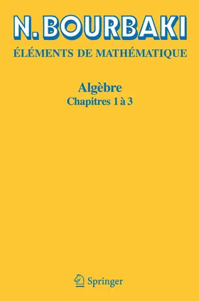 Bourbaki |  Algèbre | Buch |  Sack Fachmedien