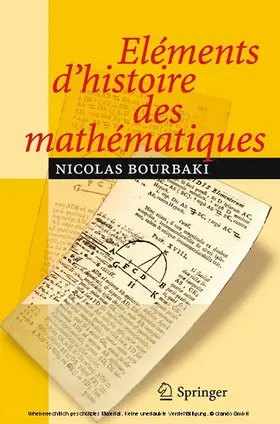 Bourbaki | Eléments d'histoire des mathématiques | E-Book | www.sack.de