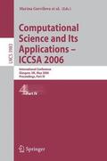 Gavrilova / Gervasi / Kumar |  Computational Science and Its Applications - ICCSA 2006 / 4 | Buch |  Sack Fachmedien