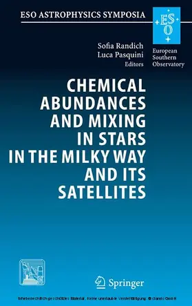 Randich / Pasquini | Chemical Abundances and Mixing in Stars in the Milky Way and its Satellites | E-Book | www.sack.de