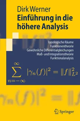 Werner |  Einführung in die höhere Analysis | eBook | Sack Fachmedien