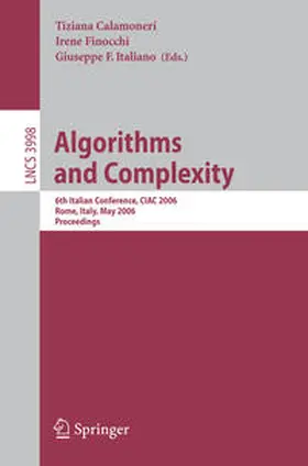 Calamoneri / Finocchi / Italiano | Algorithms and Complexity | E-Book | www.sack.de