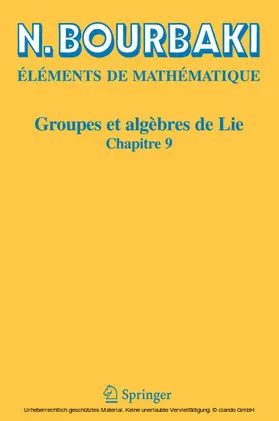 Bourbaki | Groupes et algèbres de Lie | E-Book | www.sack.de