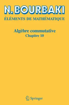 Bourbaki |  Algèbre commutative | Buch |  Sack Fachmedien