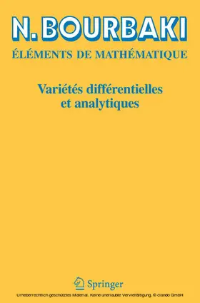 Bourbaki | Variétés différentielles et analytiques | E-Book | www.sack.de