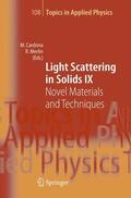 Merlin / Cardona |  Light Scattering in Solids IX | Buch |  Sack Fachmedien
