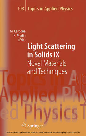 Cardona / Merlin | Light Scattering in Solids IX | E-Book | sack.de