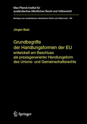 Bast | Grundbegriffe der Handlungsformen der EU | Buch | sack.de
