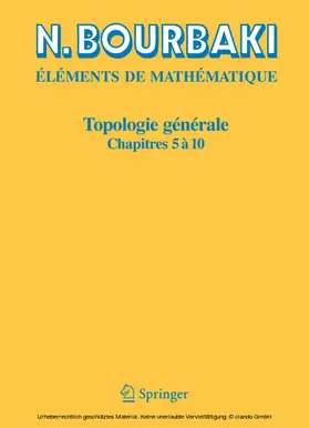Bourbaki | Topologie générale | E-Book | www.sack.de