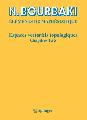 Bourbaki | Espaces vectoriels topologiques | E-Book | www.sack.de