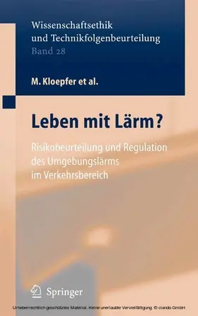 Kloepfer / Lingner / Griefahn | Leben mit Lärm? | E-Book | sack.de