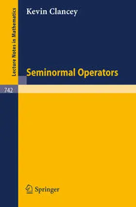 Clancey | Seminormal Operators | E-Book | www.sack.de