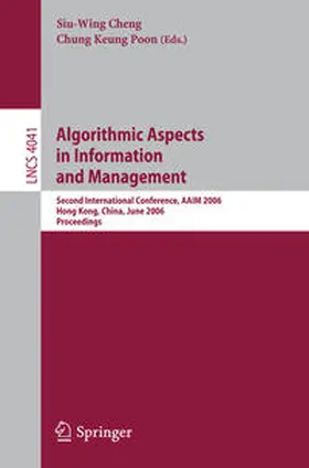 Cheng / Poon | Algorithmic Aspects in Information and Management | E-Book | sack.de