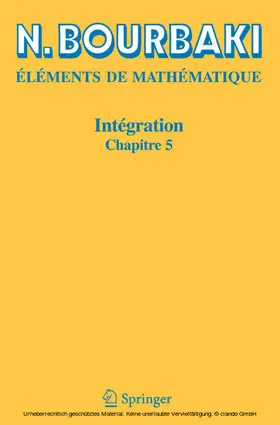 Bourbaki | Intégration | E-Book | www.sack.de