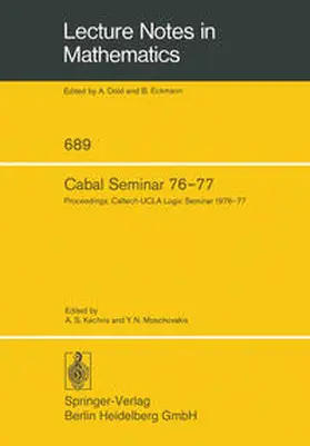 Kechris / Moschovakis |  Cabal Seminar 76–77 | eBook | Sack Fachmedien