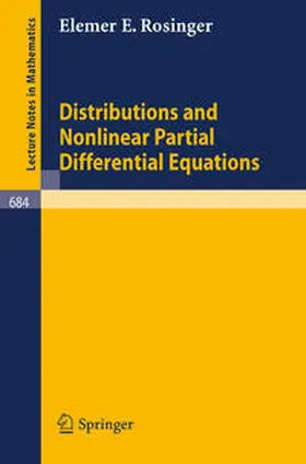 Rosinger | Distributions and Nonlinear Partial Differential Equations | E-Book | www.sack.de