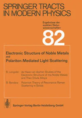 Bendow |  Electronic Structure of Noble Metals and Polariton-Mediated Light Scattering | eBook | Sack Fachmedien