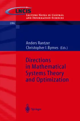 Rantzer / Byrnes | Directions in Mathematical Systems Theory and Optimization | E-Book | sack.de