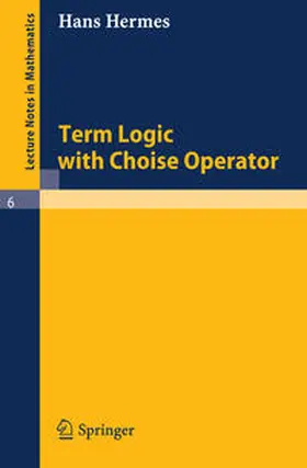 Hermes | Term Logic with Choice Operator | E-Book | www.sack.de
