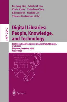 Lim / Foo / Khoo | Digital Libraries: People, Knowledge, and Technology | E-Book | sack.de
