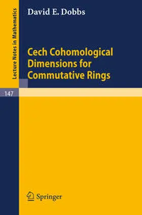 Dobbs |  Cech Cohomological Dimensions for Commutative Rings | eBook | Sack Fachmedien