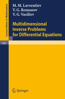 Lavrentiev / Romanov / Vasiliev | Multidimensional Inverse Problems for Differential Equations | E-Book | www.sack.de
