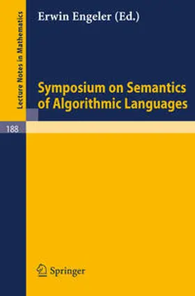 Engeler | Symposium on Semantics of Algorithmic Languages | E-Book | www.sack.de
