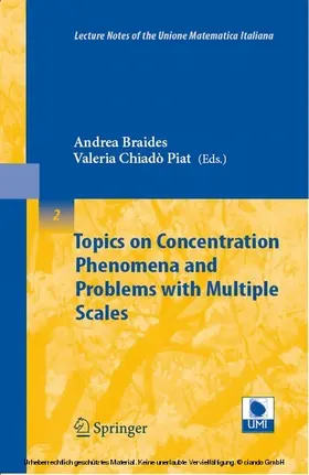 Braides / Chiadò Piat | Topics on Concentration Phenomena and Problems with Multiple Scales | E-Book | sack.de